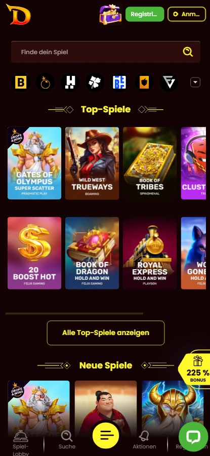 Dragonslots Mobile Nutzung