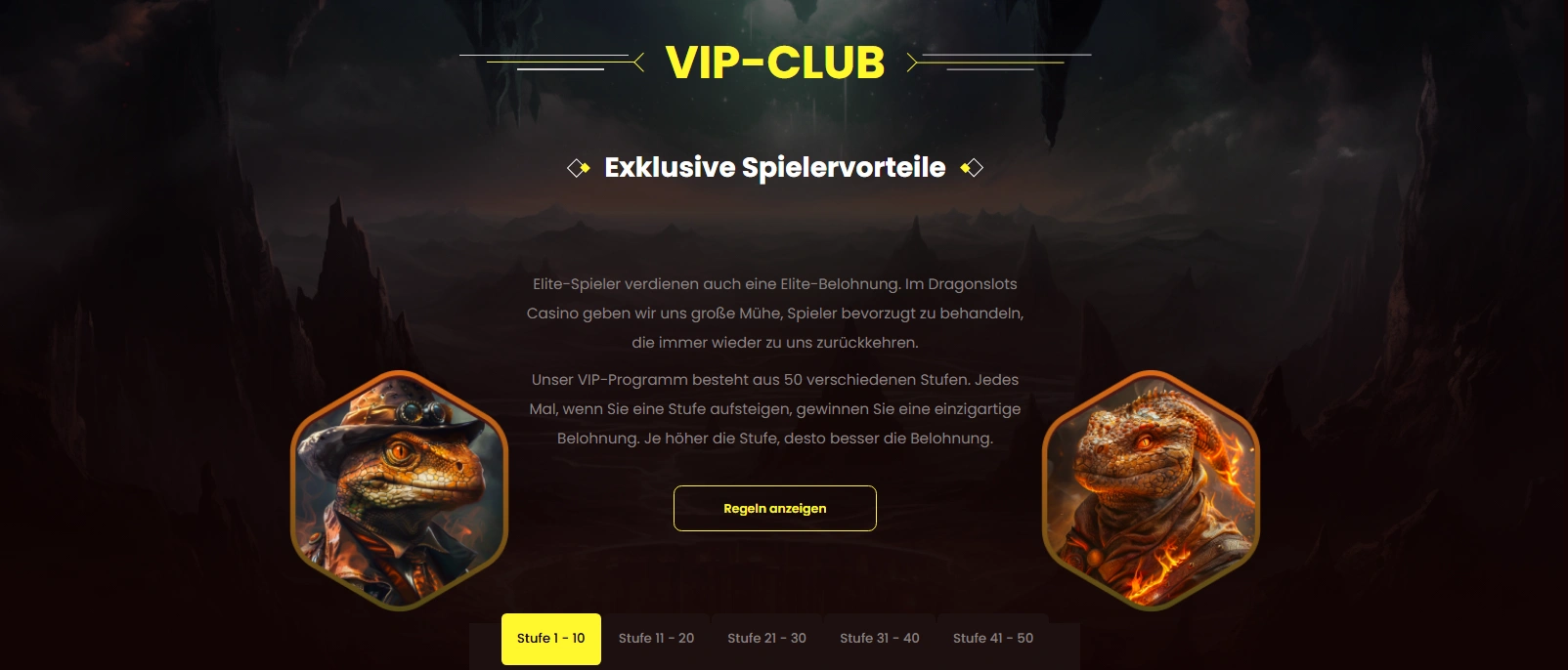 Dragonslots VIP-Programm